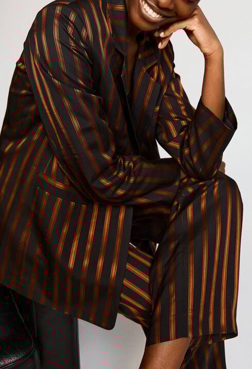 Veste blazer rayée