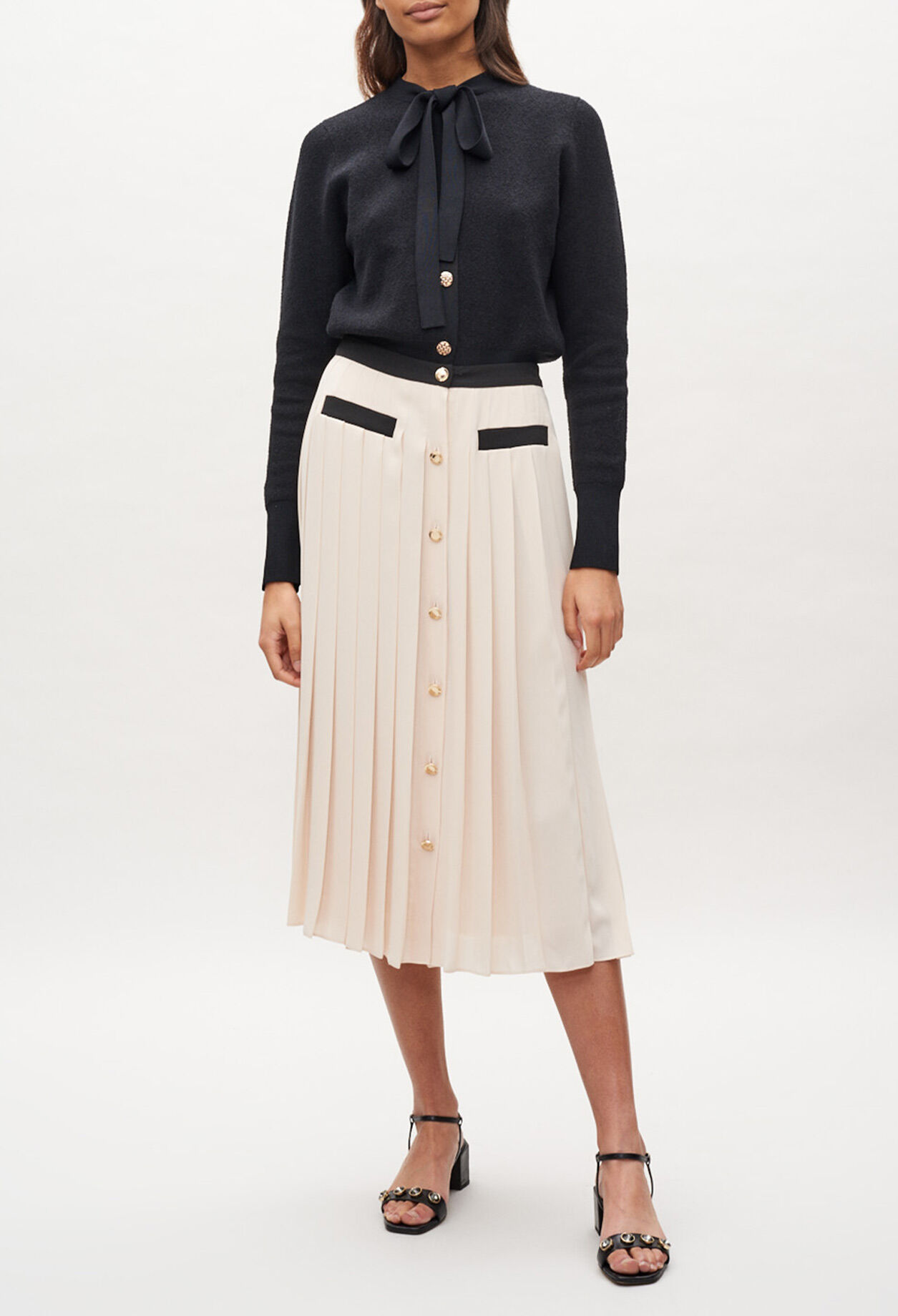 Jupe plissee boutonnee pour femme Claudie Pierlot