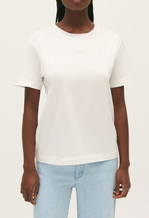 Tee-shirt coton écru 