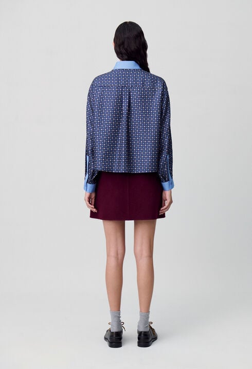 Chemise soie imprimée