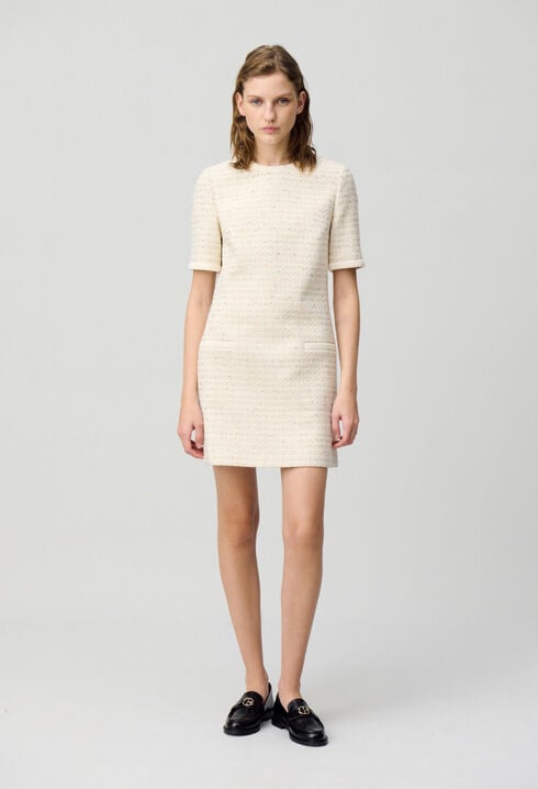 Robe courte tweed