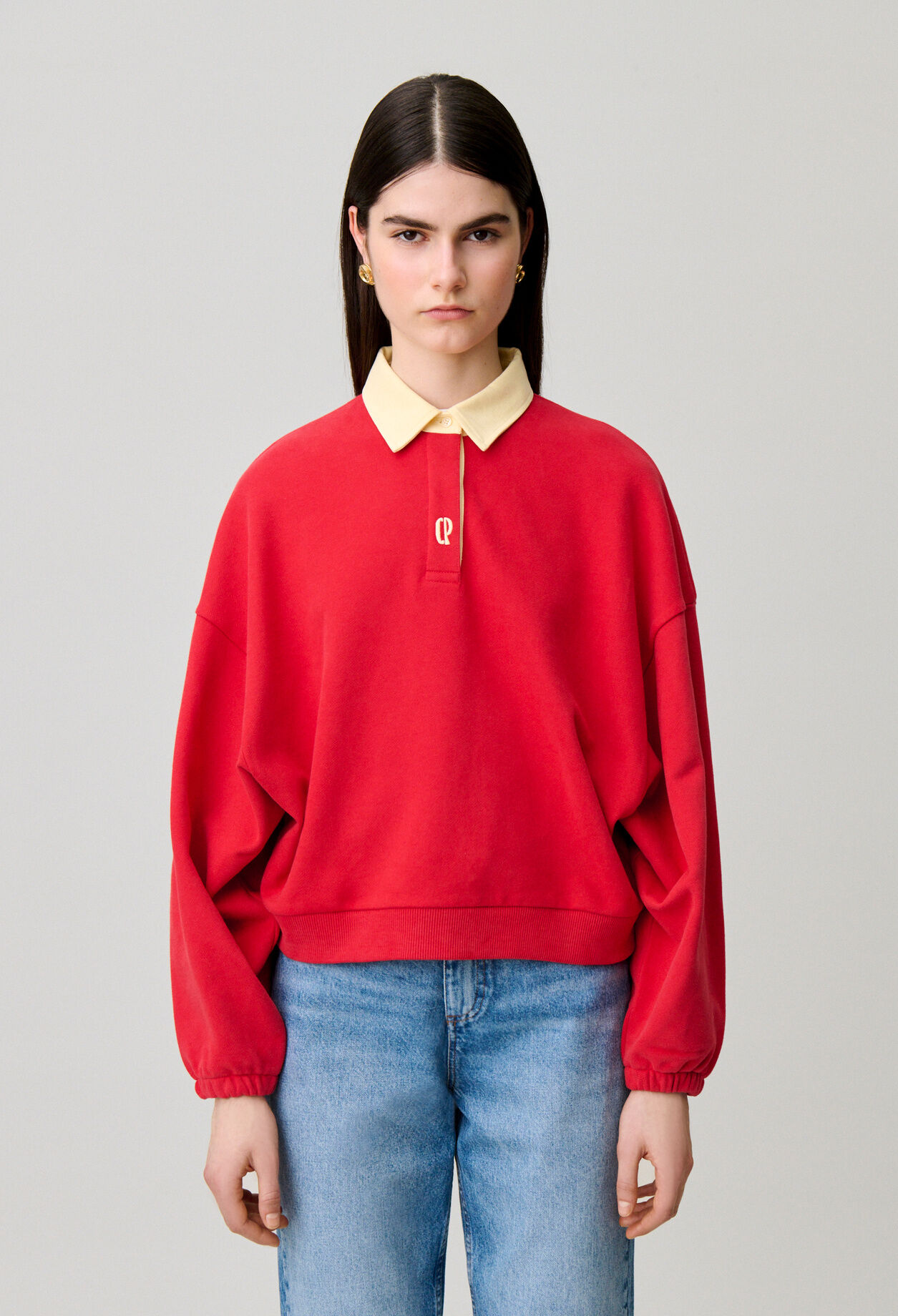 Sweatshirt oversize coton