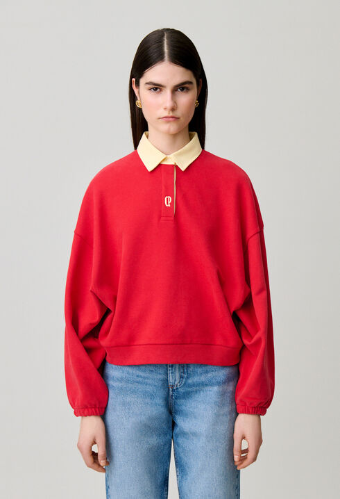 Sweatshirt oversize coton