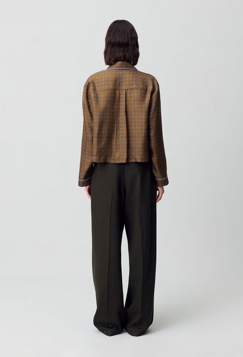 Chemise soie imprimée