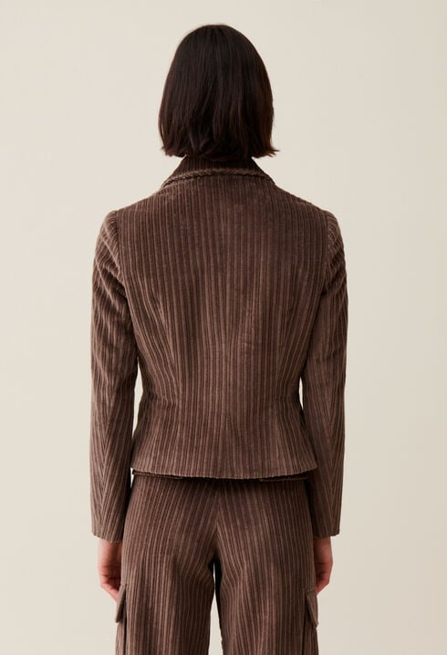 Veste velours cintrée