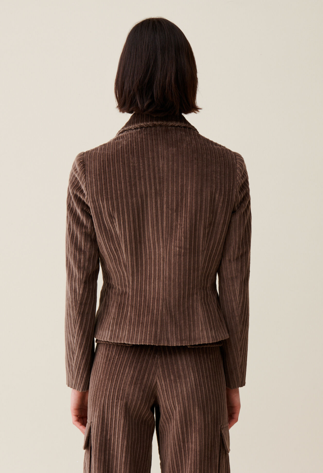 Veste velours cintrée