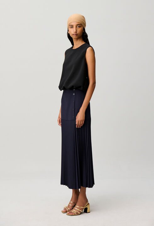 Jupe longue taille haute