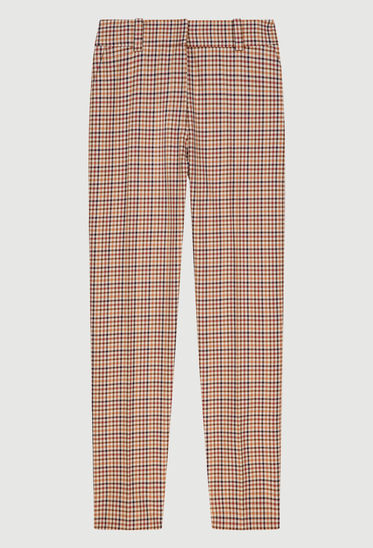 Pantalon droit à carreaux