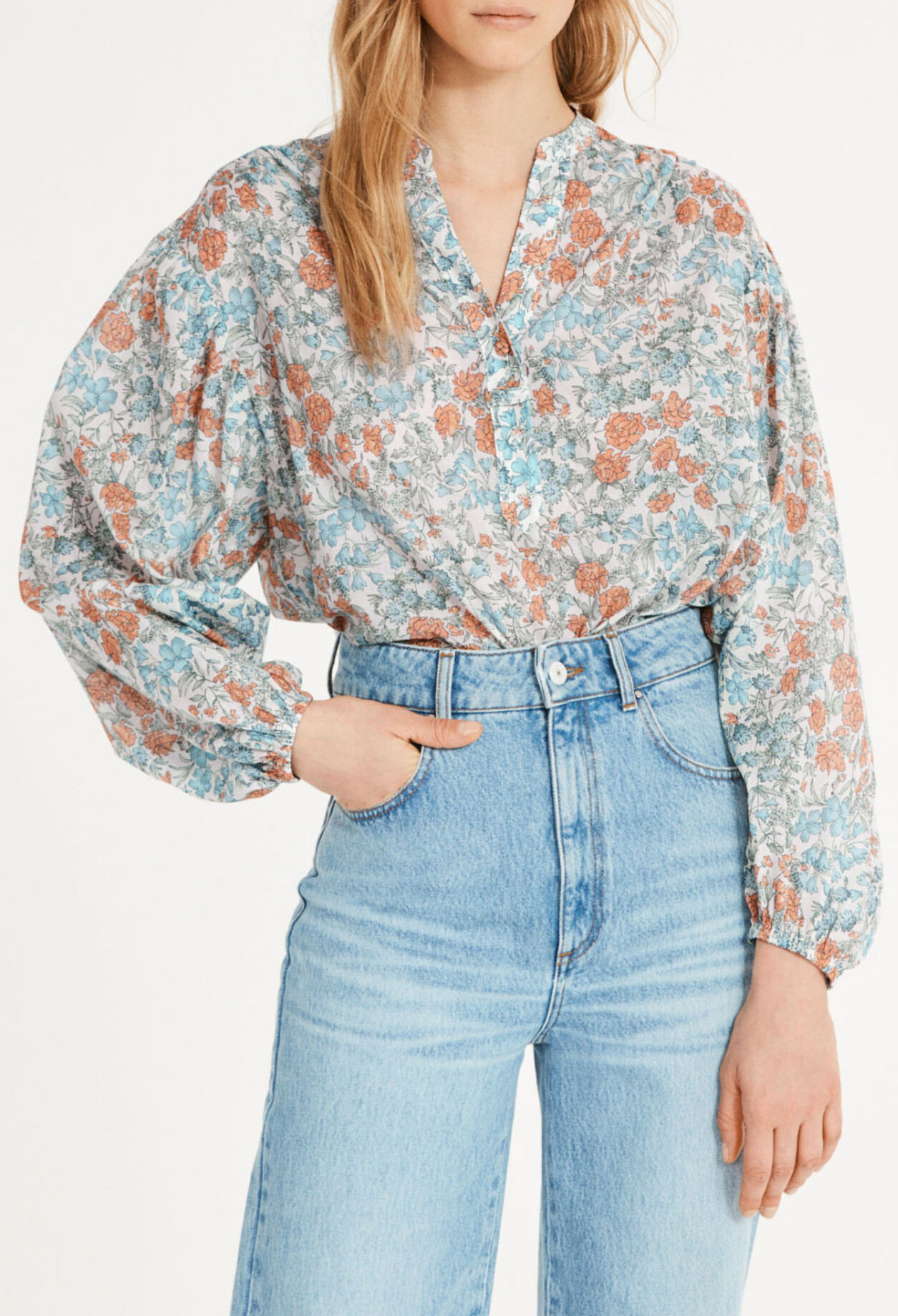 Blouse fleurie
