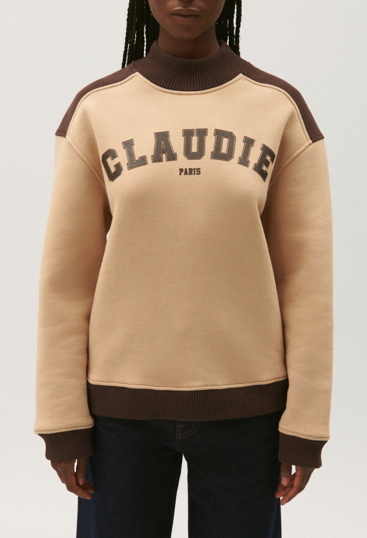 Sweatshirt oversize bicolore