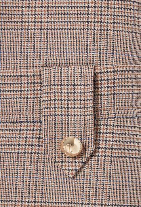 Combishort salopette à carreaux