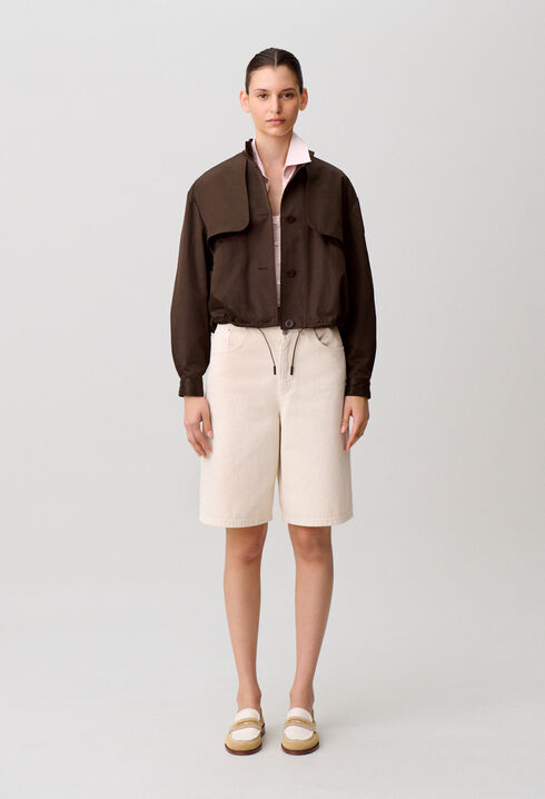 Blouson satin&eacute;