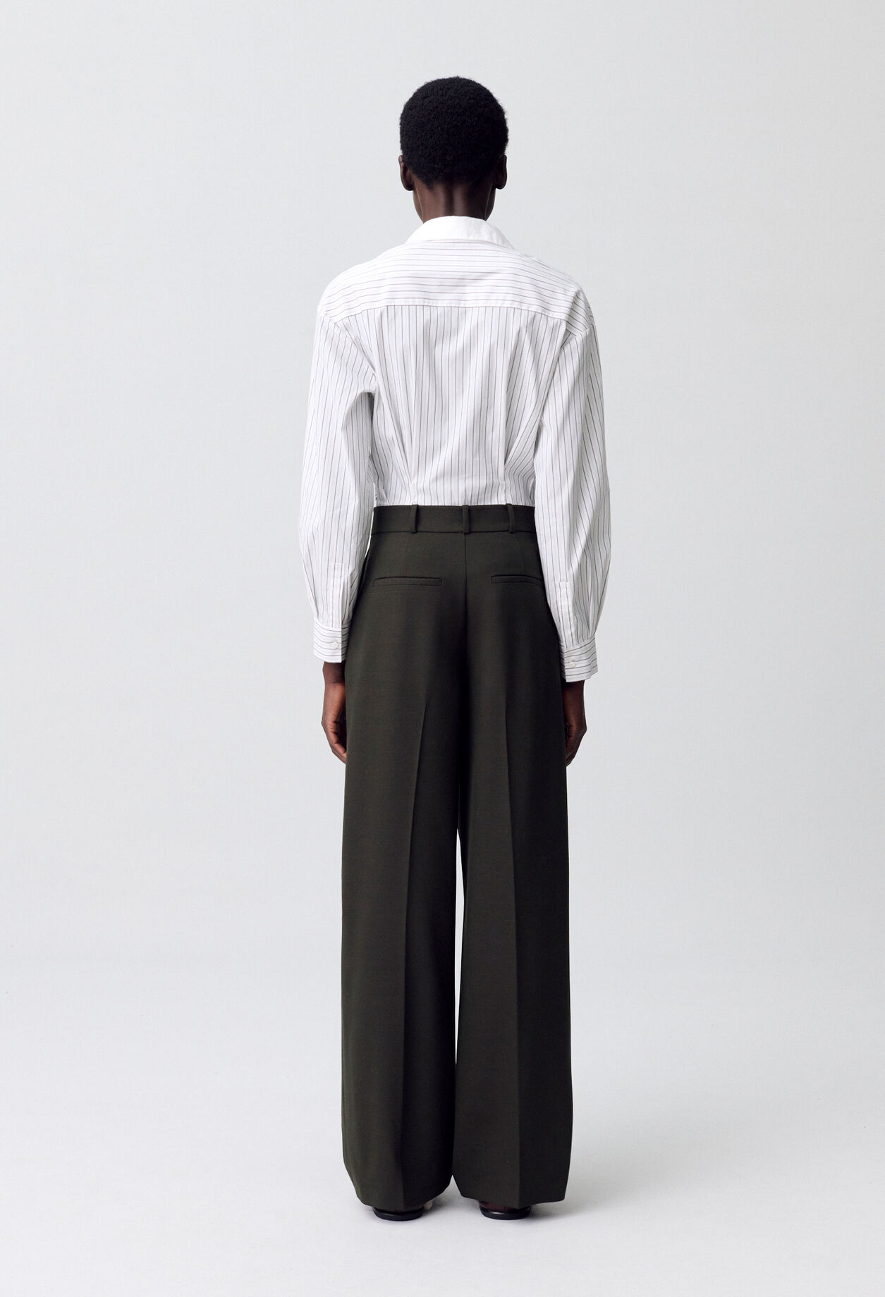 Pantalon large tailleur
