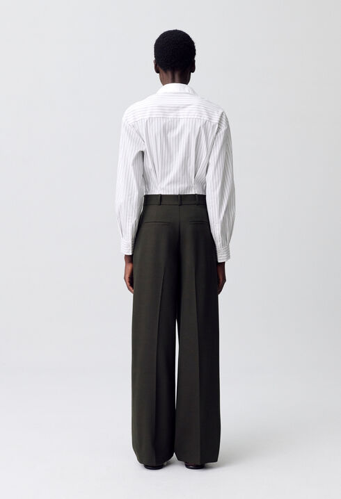Pantalon large tailleur