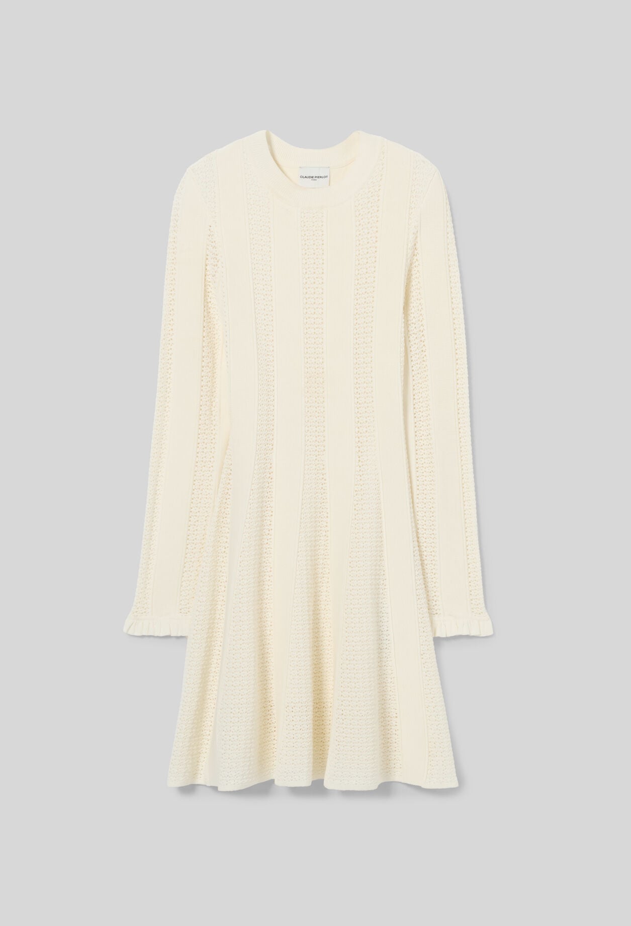 Robe courte maille patineuse