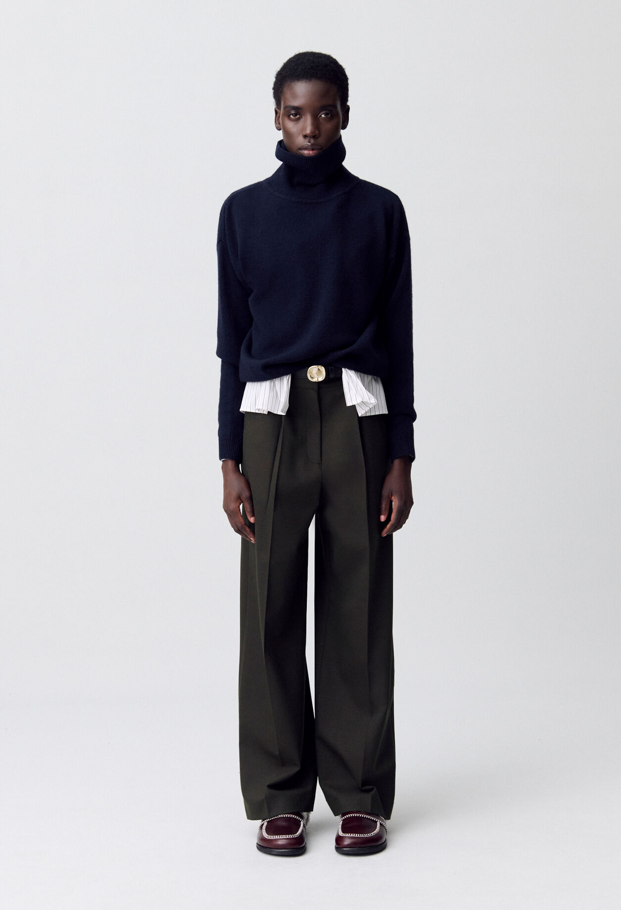Pantalon large tailleur