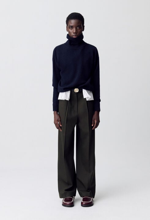 Pantalon large tailleur