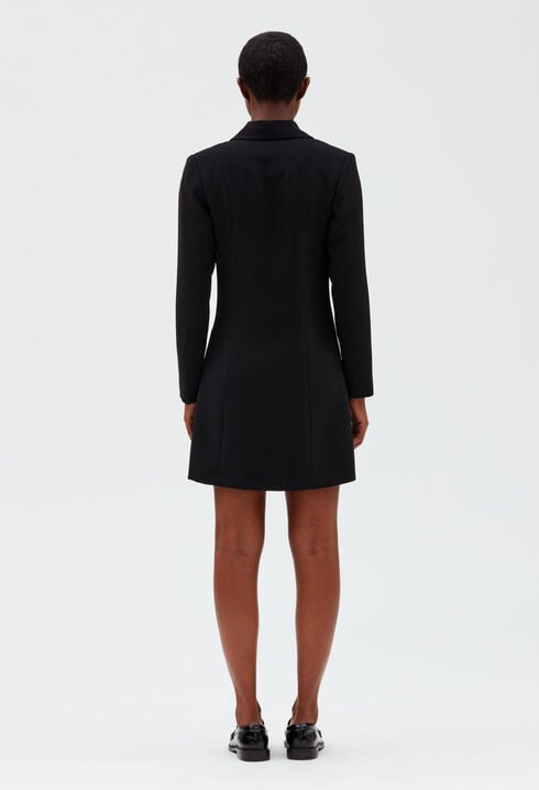 Robe façon veste double boutonnage