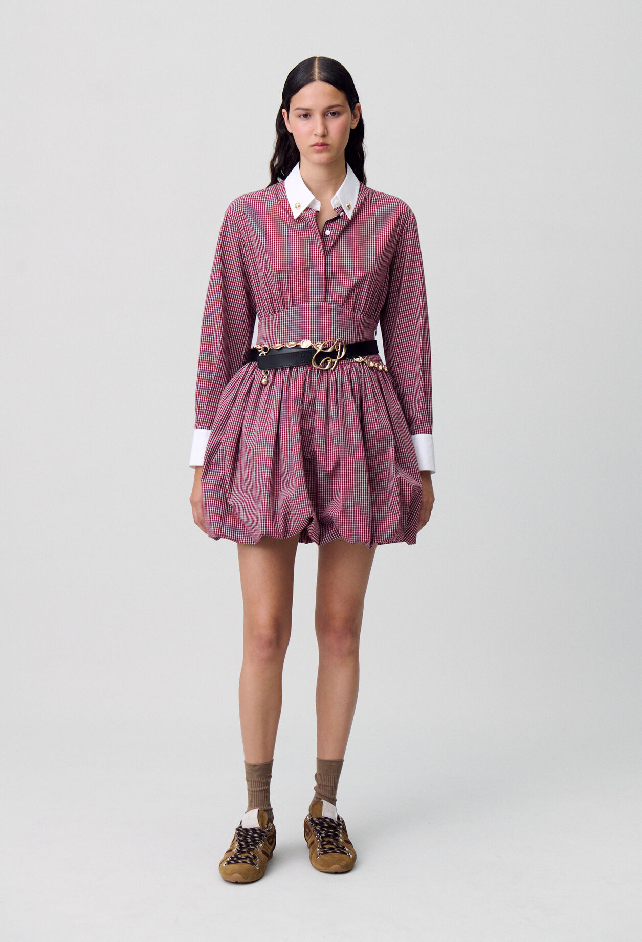 Robe courte carreaux