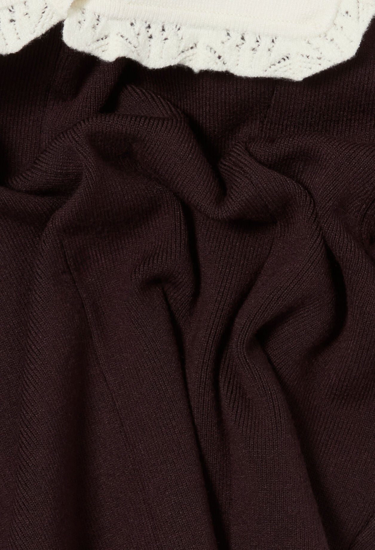 Robe patineuse maille col chemise