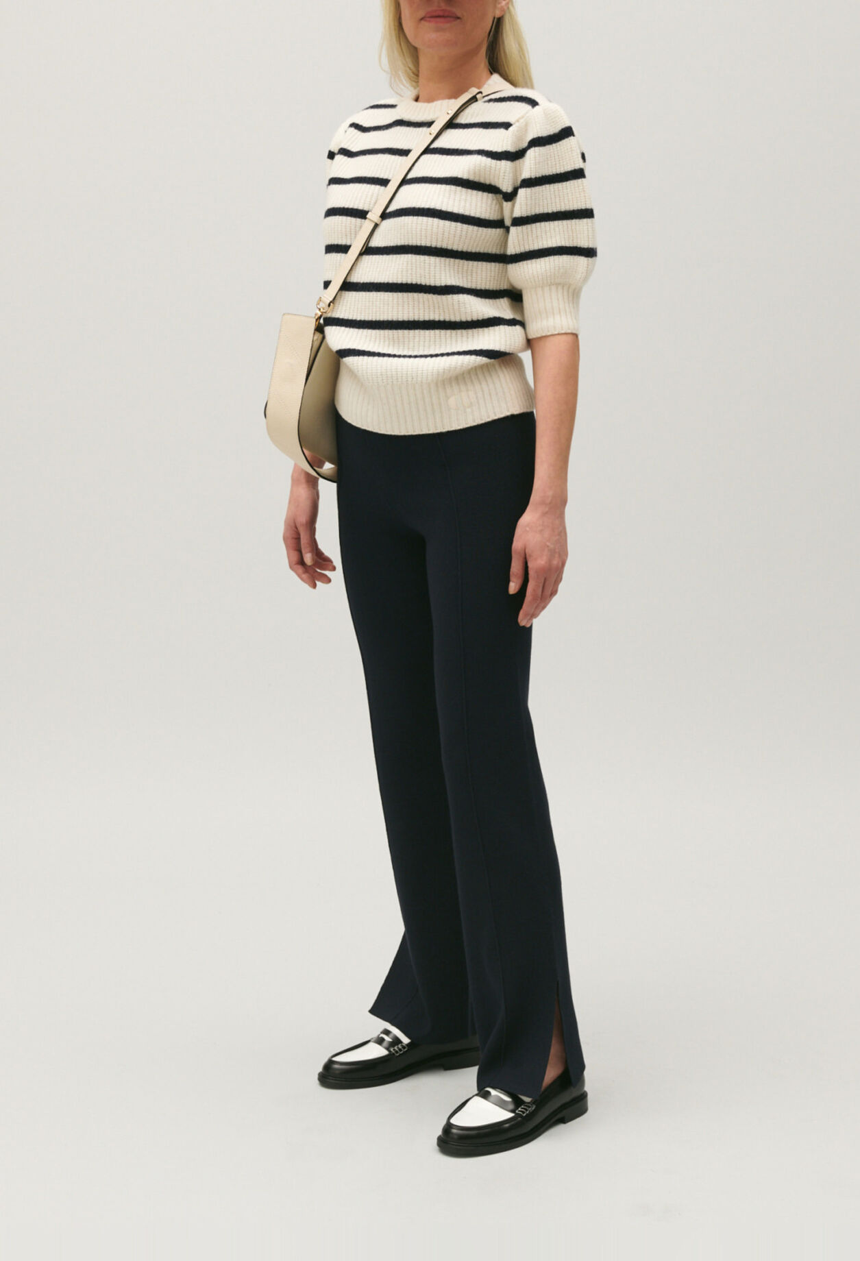 Pantalon droit fentes cheville