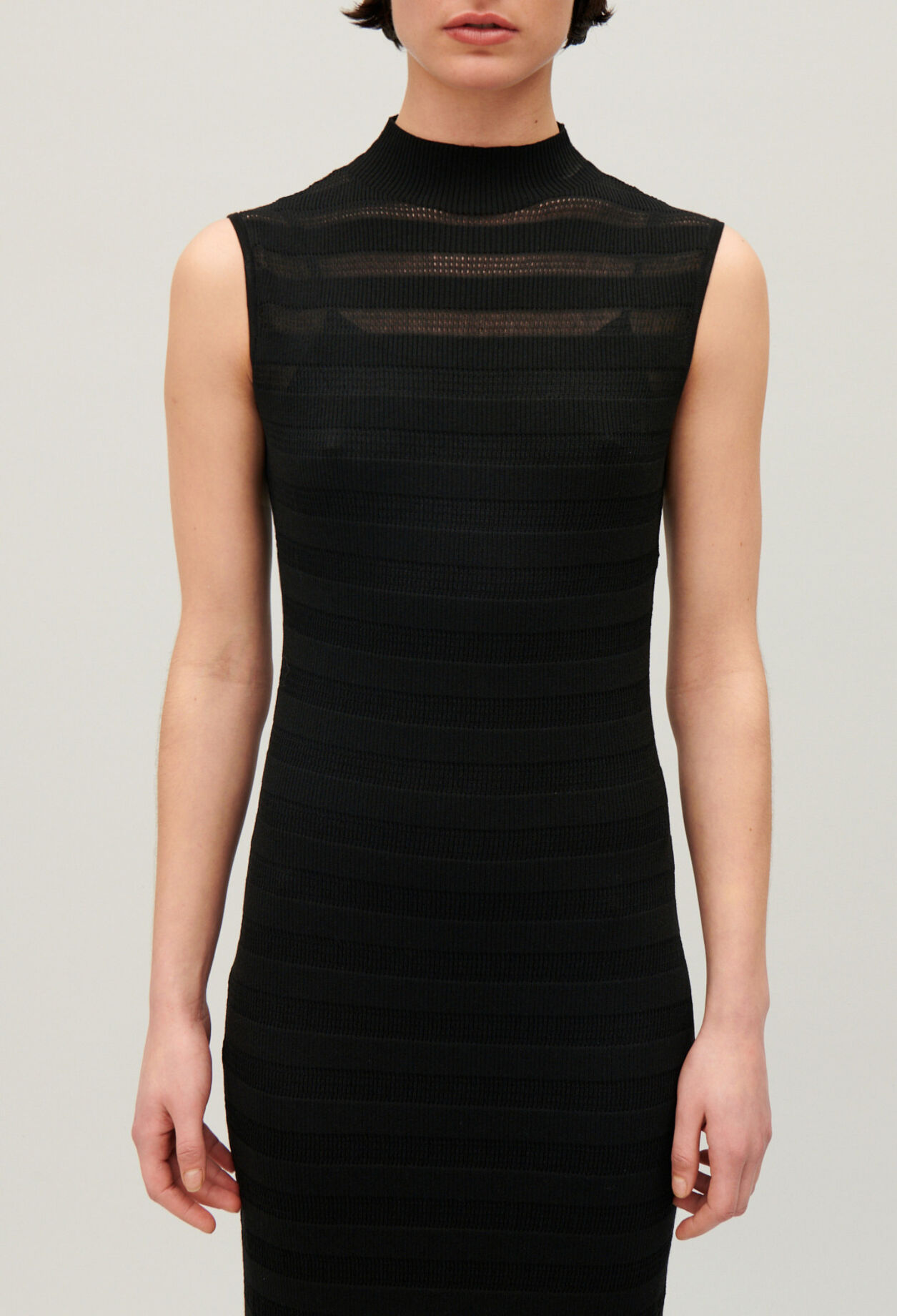 Robe longue tube noire