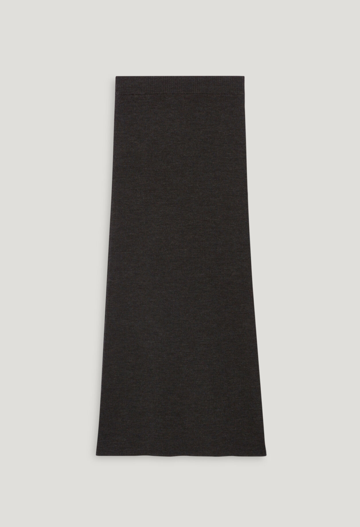 Jupe longue maille gris chiné