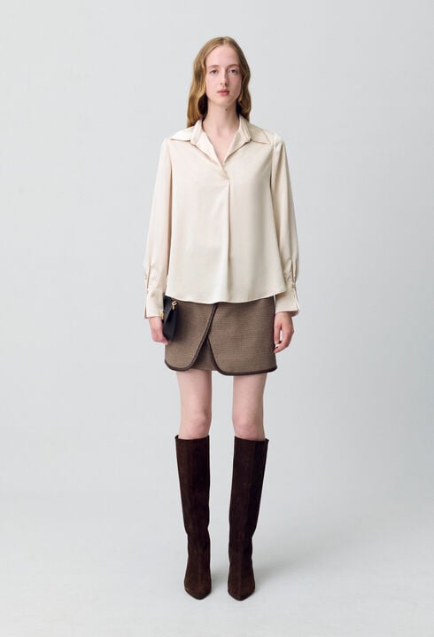 Blouse fluide plissée