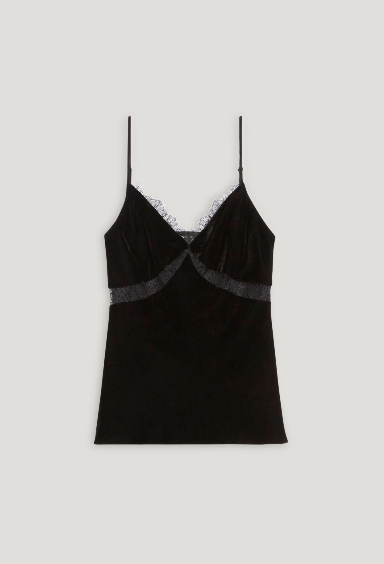 Caraco velours noir