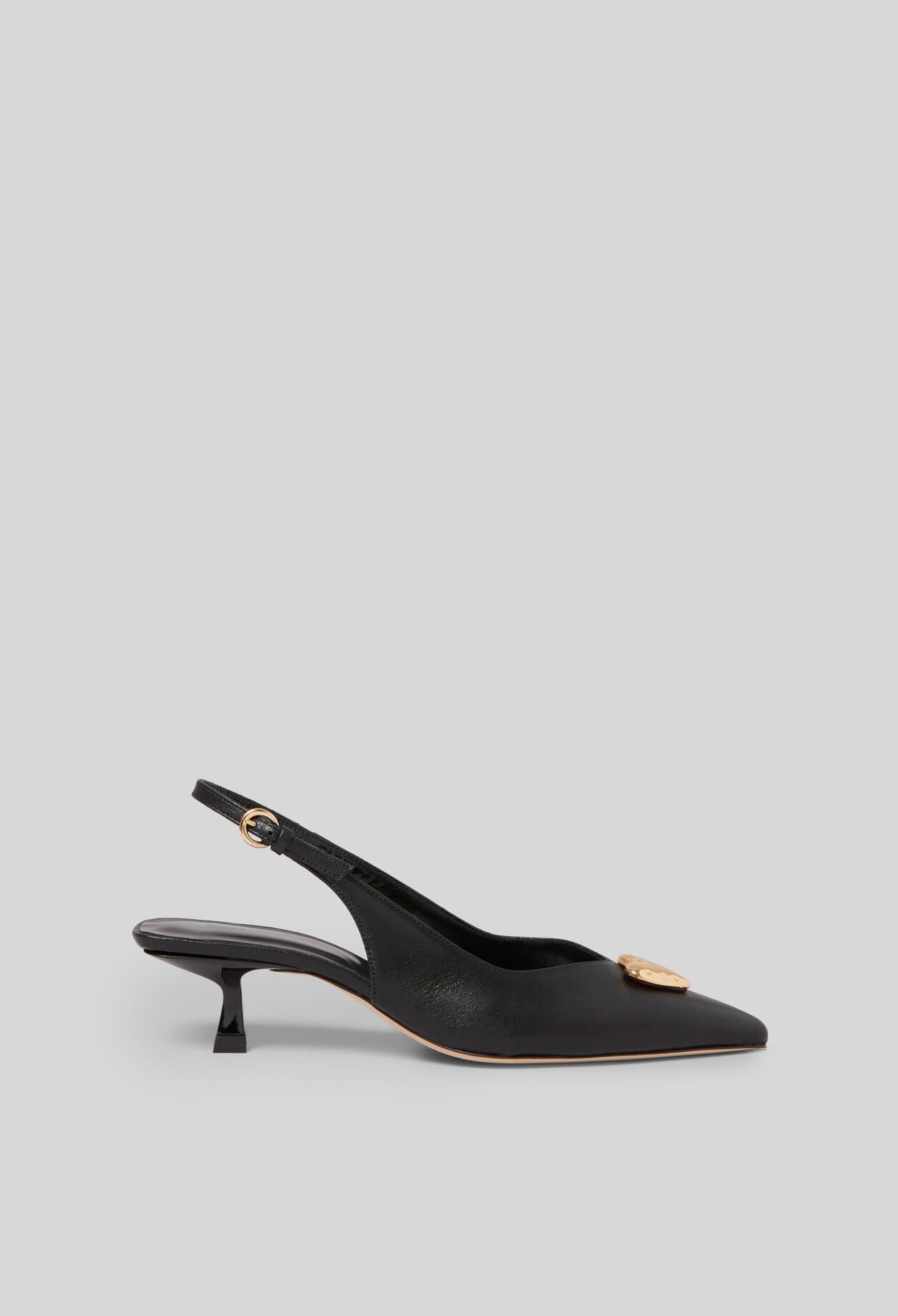 Escarpins cœur doré