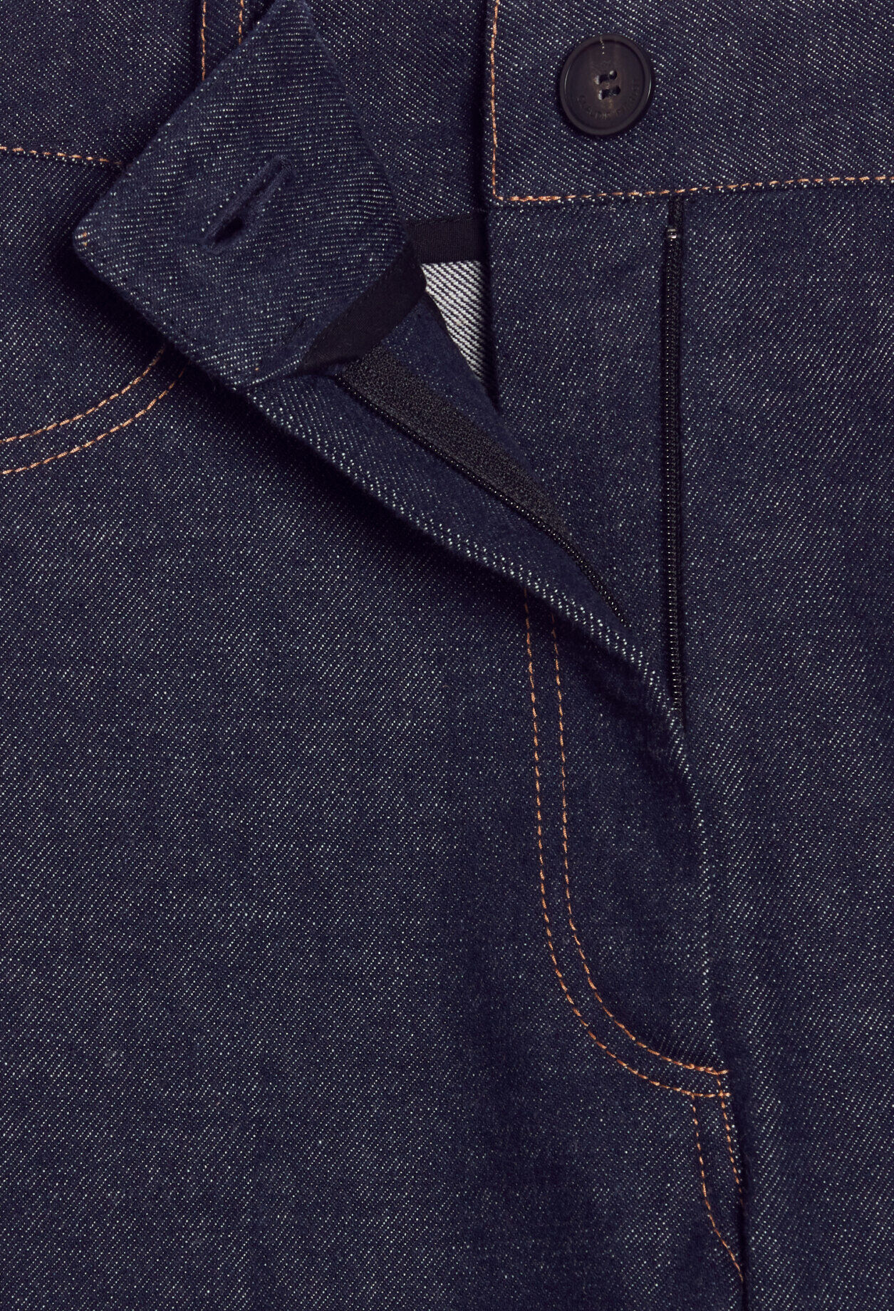 Pantalon denim bleu brut