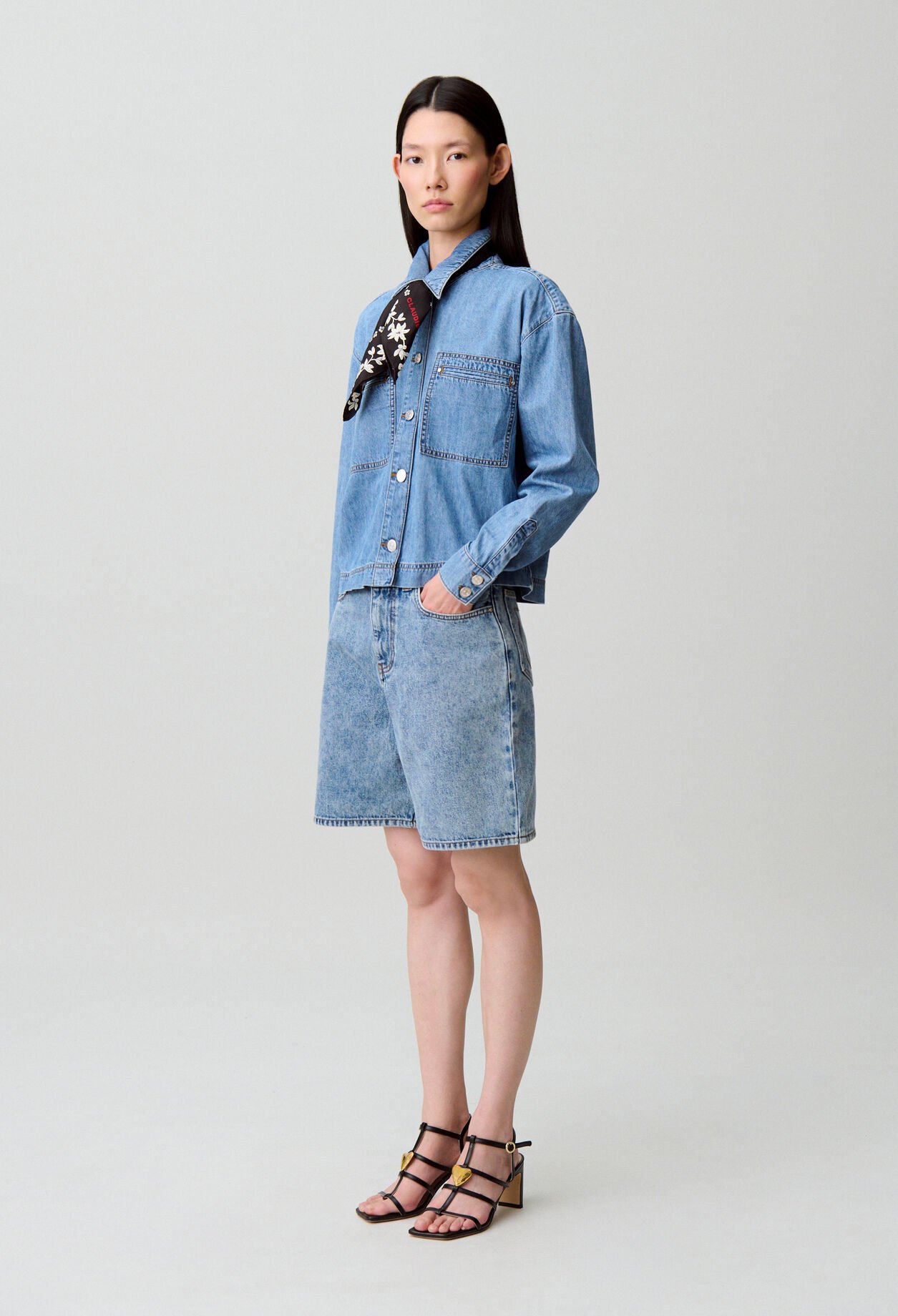 Chemise denim oversize