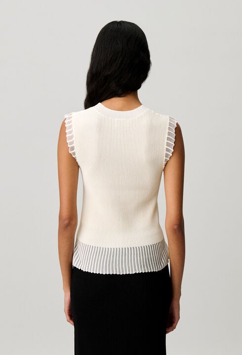 Top maille col montant