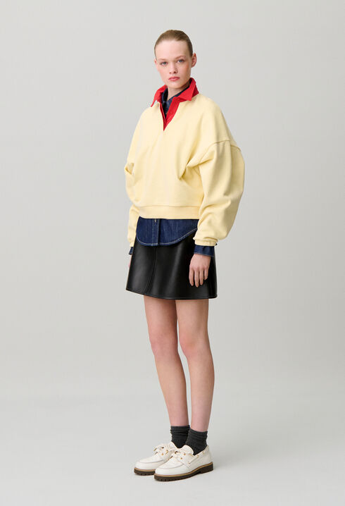 Sweatshirt oversize coton