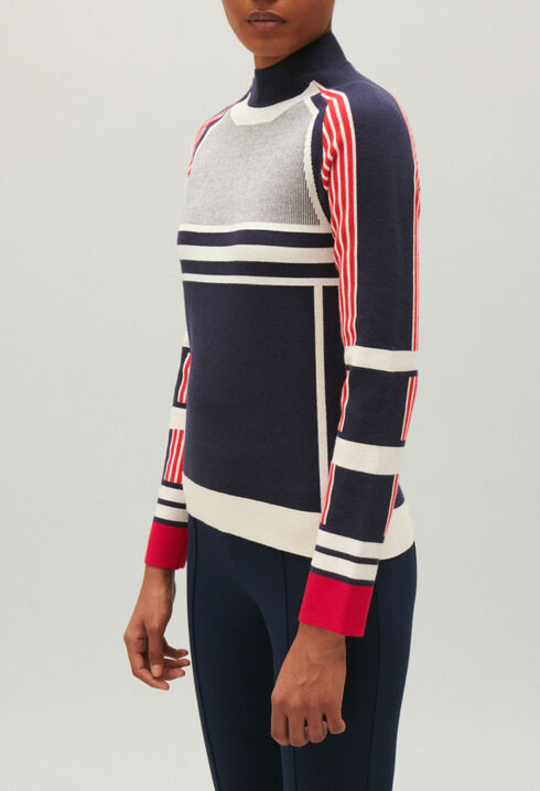 Pull maille jacquard