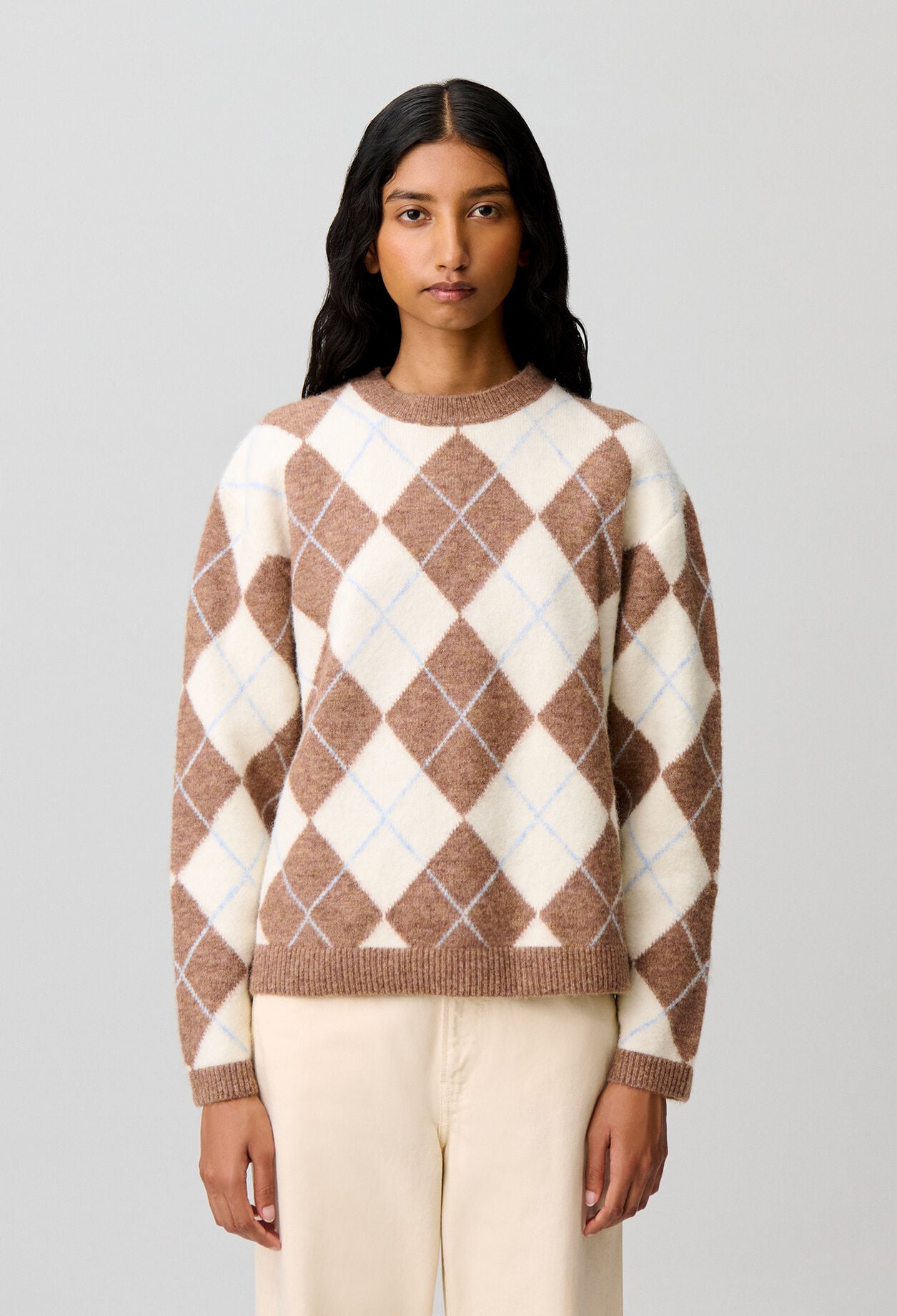 Pull droit  multicolore