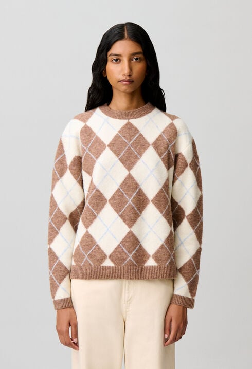 Pull droit  multicolore