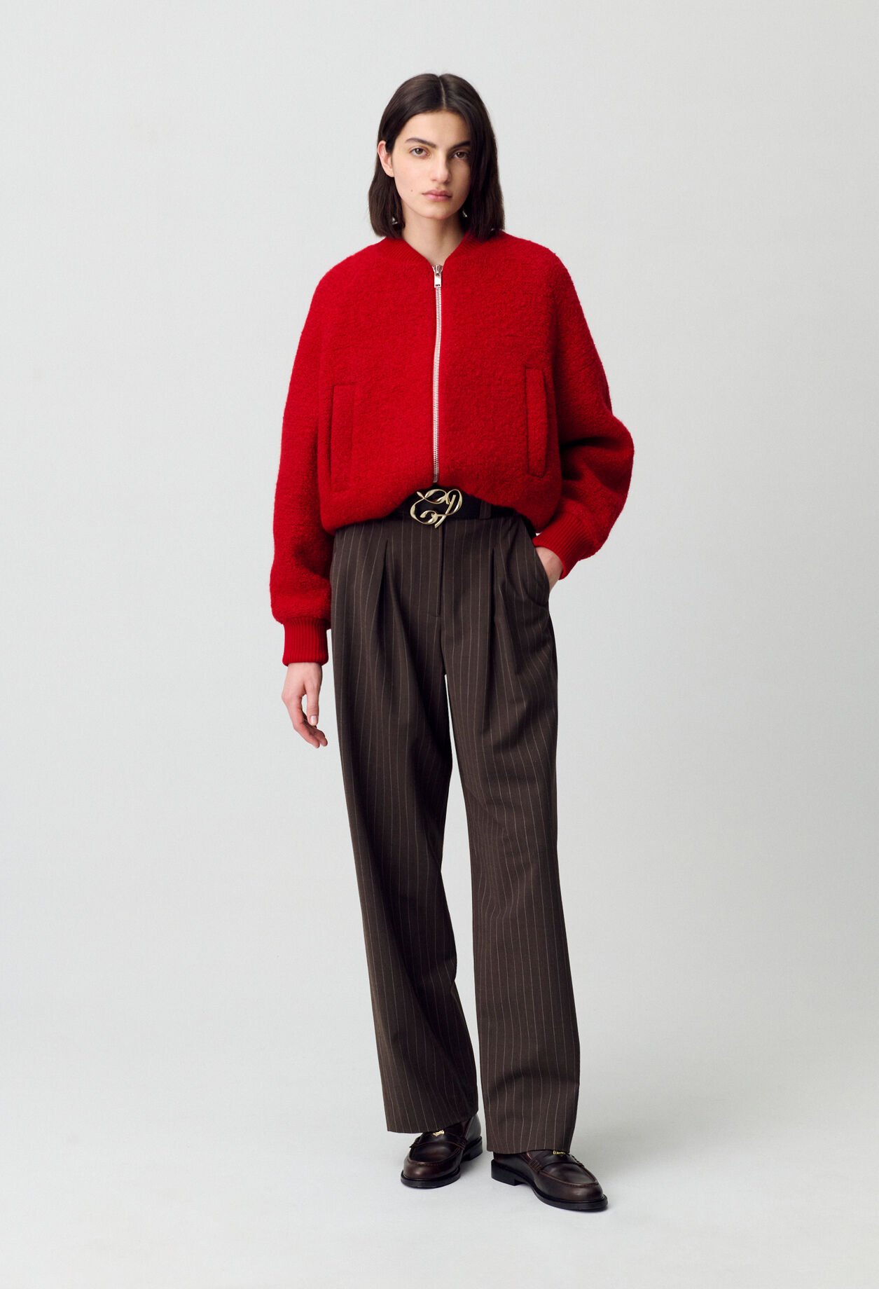 Blouson court teddy
