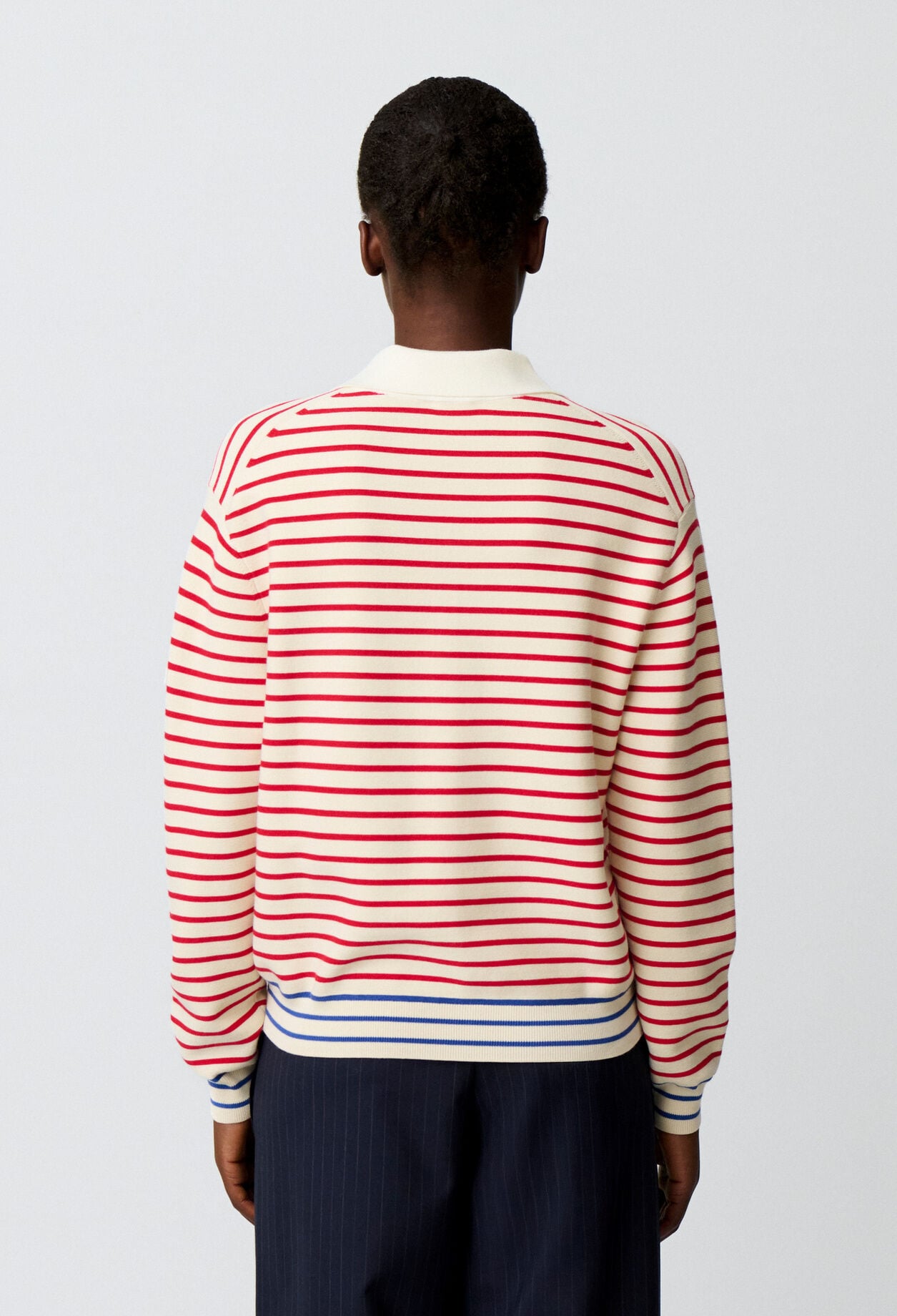 Pull ray&eacute; col polo
