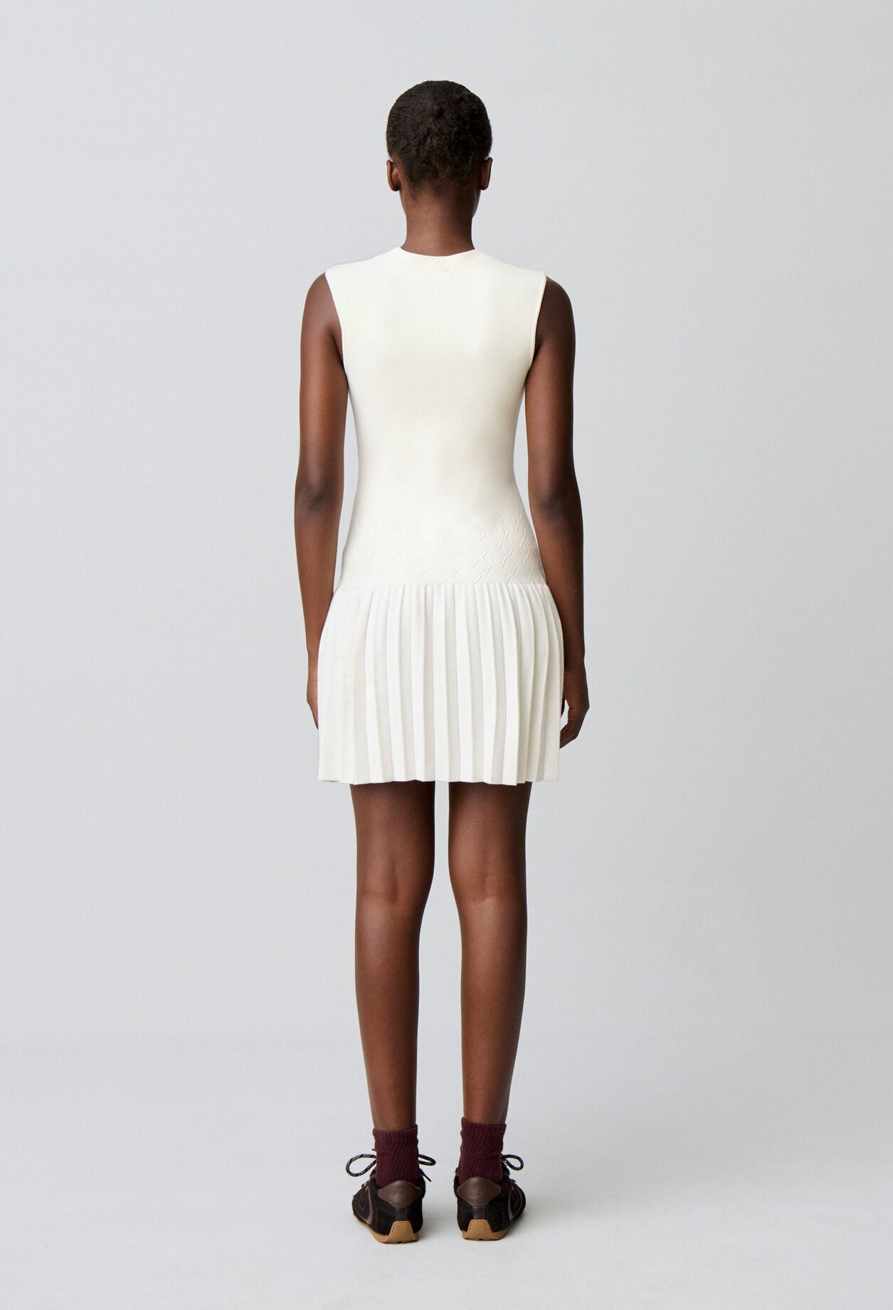 Robe courte maille