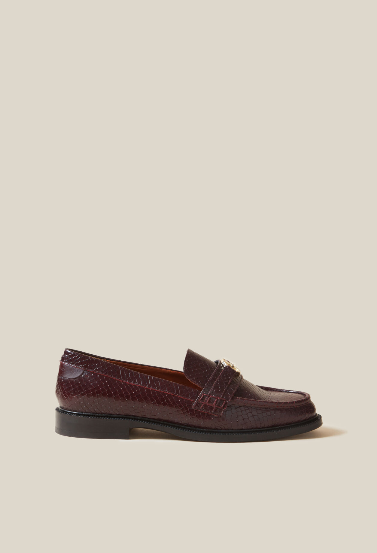 Mocassins effet serpent boucle CP