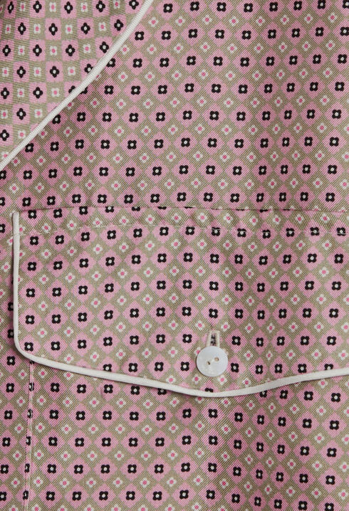 Chemise soie rose poudré