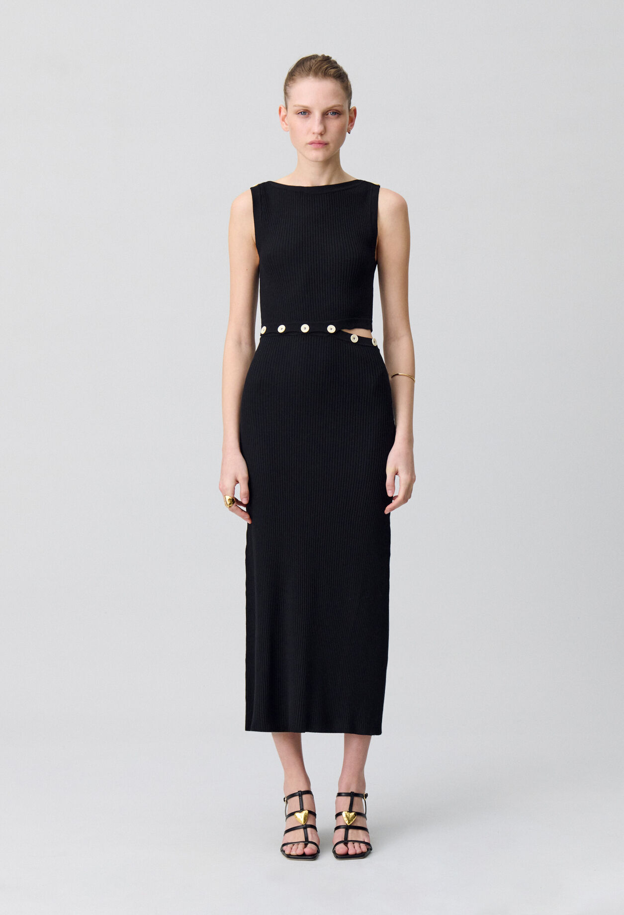 Robe mi-longue en maille