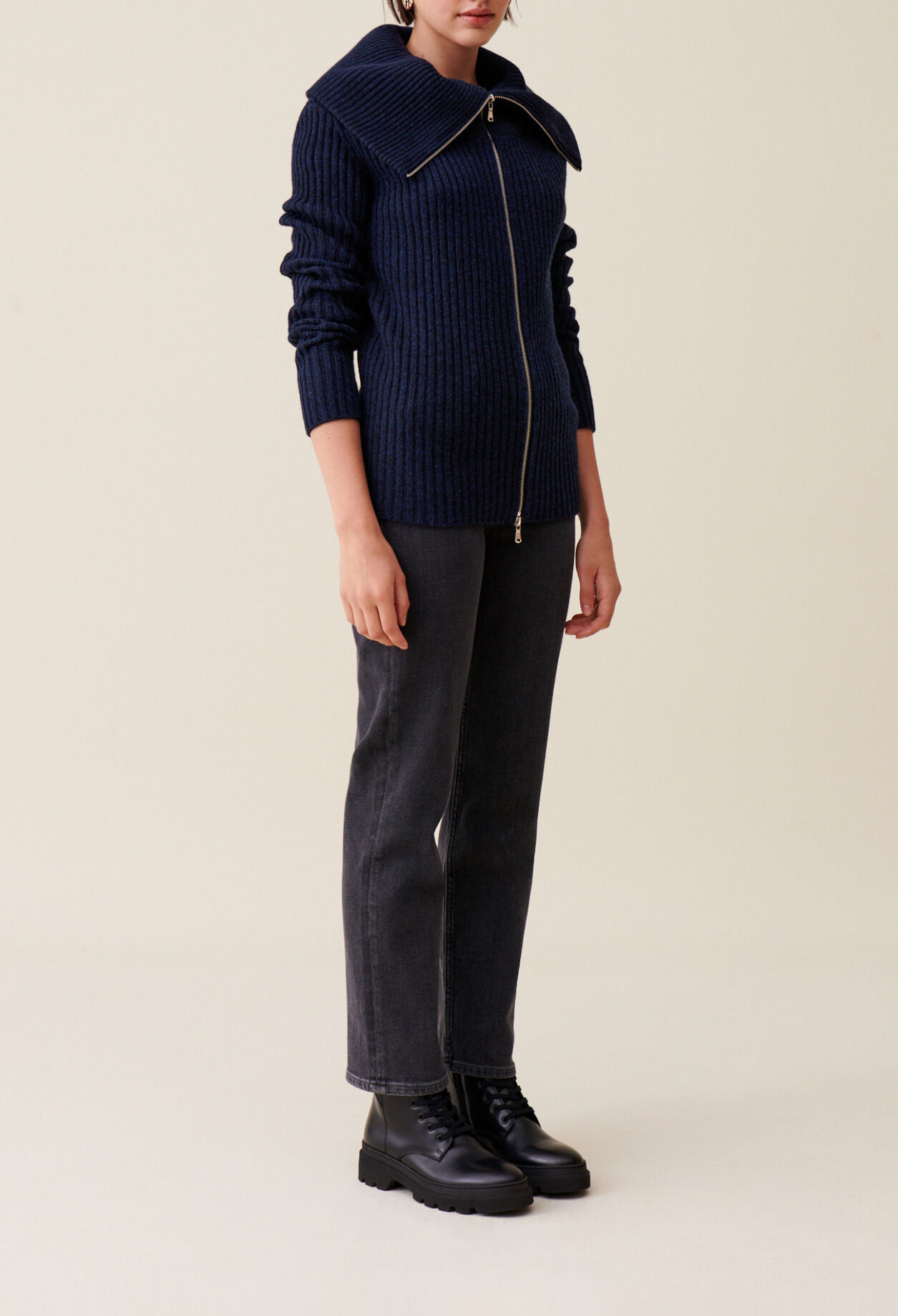 Pull maille col camionneur