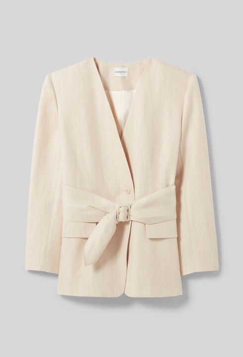 Veste tailleur col kimono