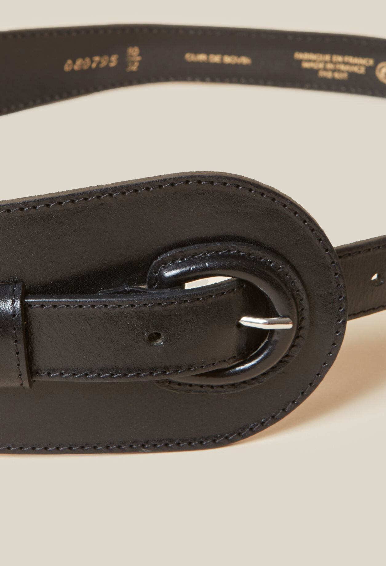 Ceinture cuir noir