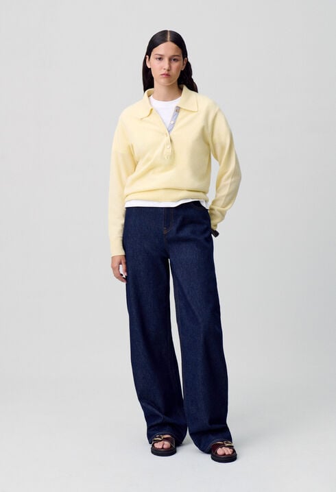 Jean denim brut droit