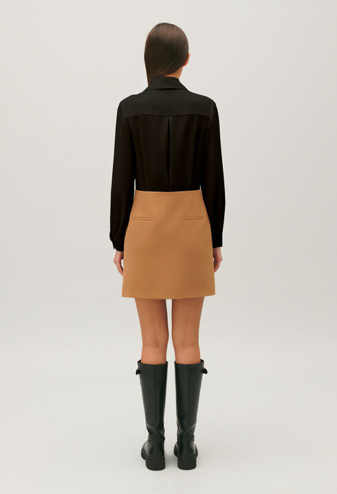 Robe tailleur courte bicolore