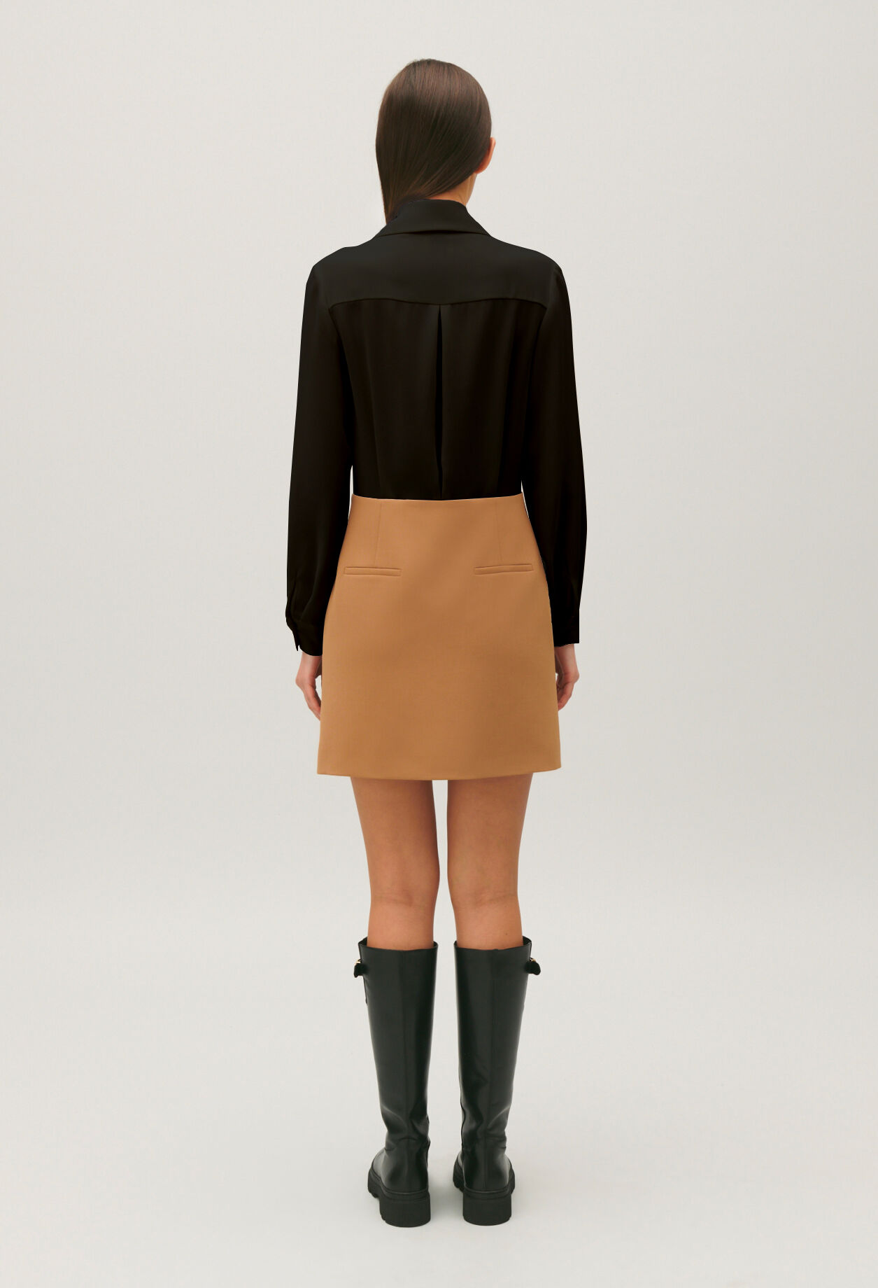 Robe tailleur courte bicolore
