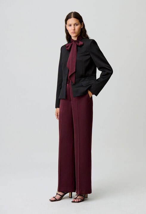 Pantalon fluide satiné